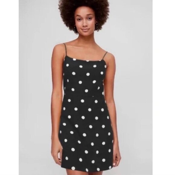 Wilfred Isabelle Polka Dot Black and White Dress size 2 - Picture 5 of 5